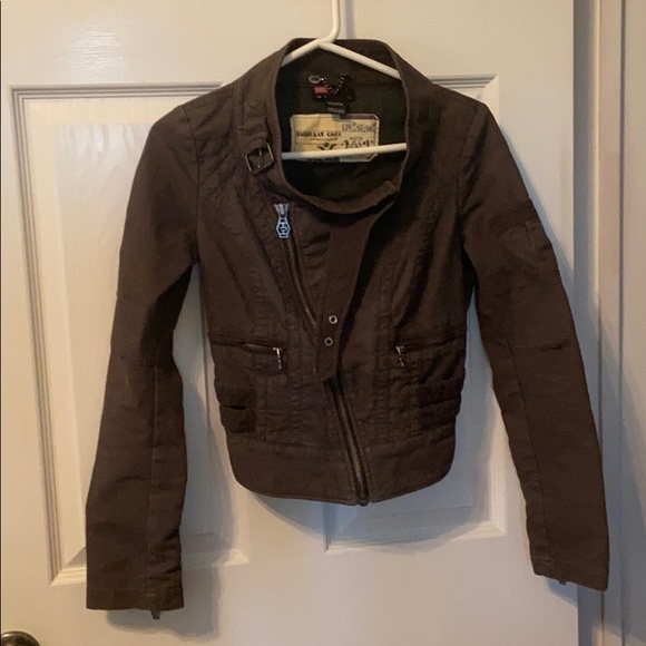 Diesel Jackets & Blazers - Brown Diesel Moto Jacket